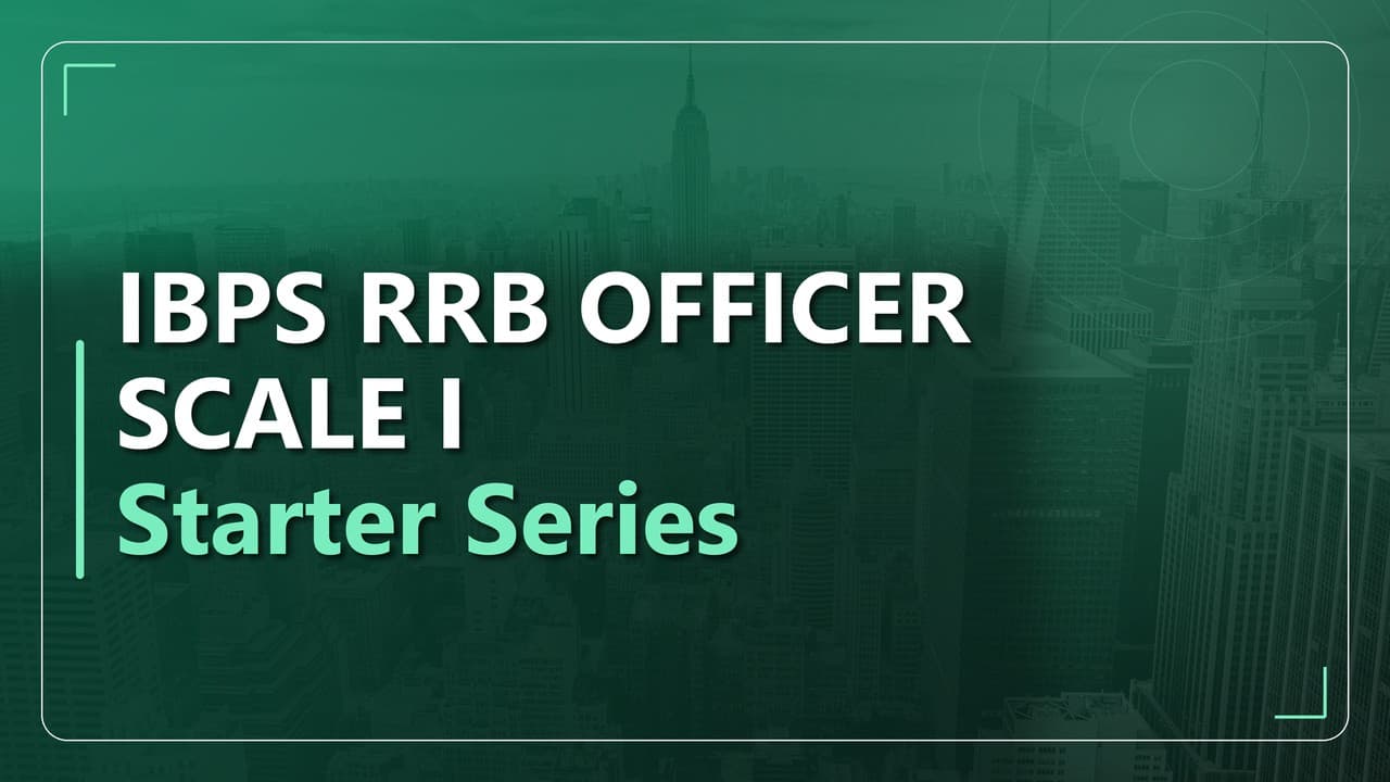 IBPS RRB Officer Scale I स्टार्टर सीरीज़