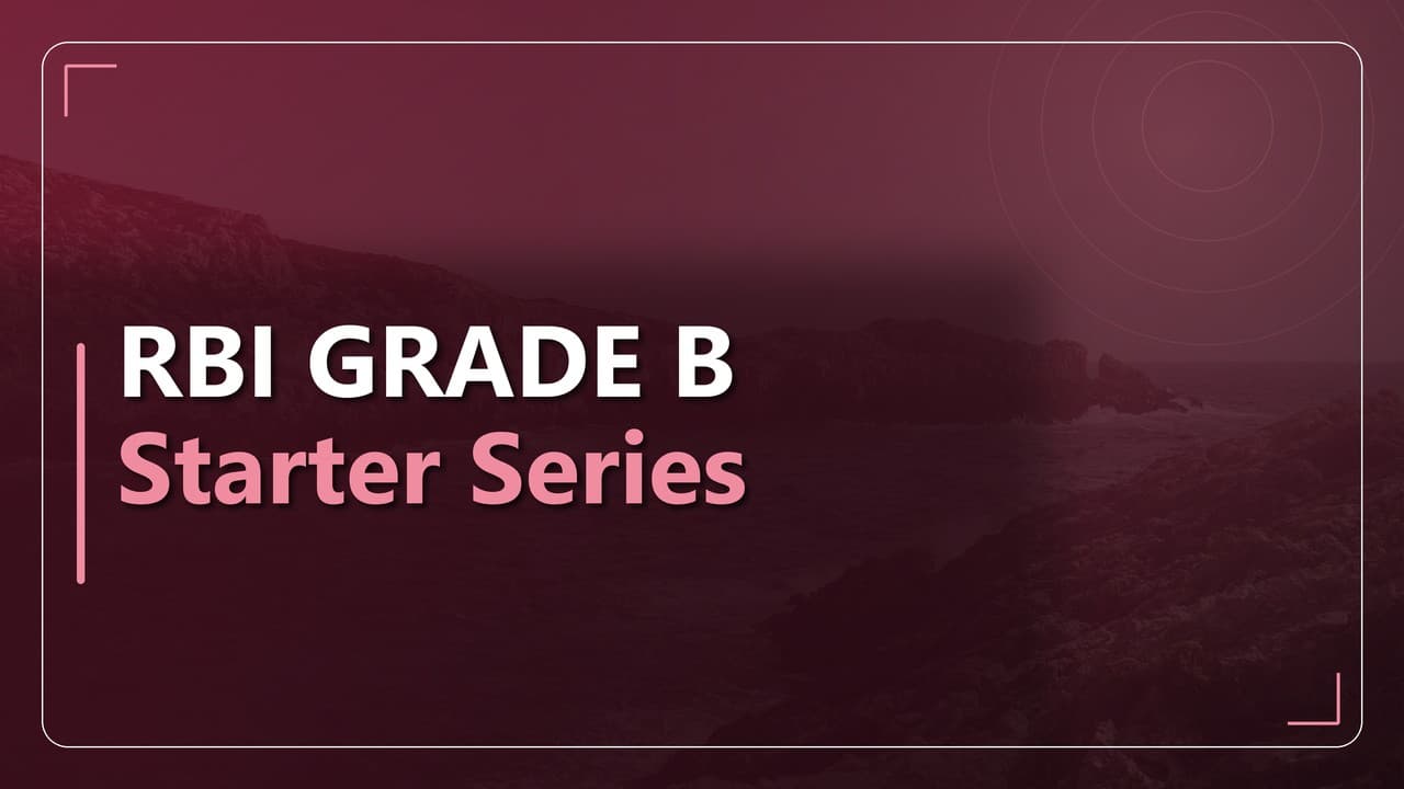 RBI ग्रेड B स्टार्टर सीरीज़