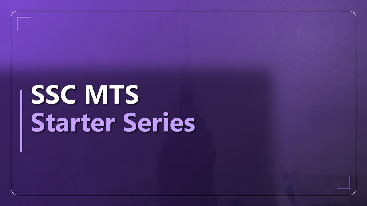 SSC MTS स्टार्टर सीरीज़
